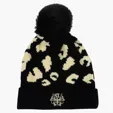 Leopard Print Pom Beanie — view 2