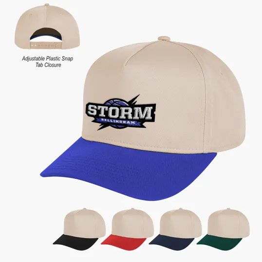 Two-Tone Strike Zone Cap, 5 Panel Mid Profile — view 8