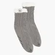 Cozy Cable Knit Slipper Socks — view 3