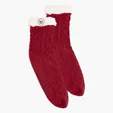 Cozy Cable Knit Slipper Socks — view 4