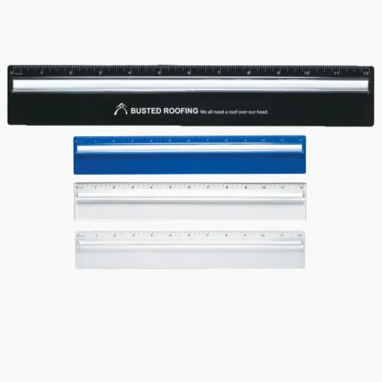 Plastic 12" Ruler with Magnifying Glass