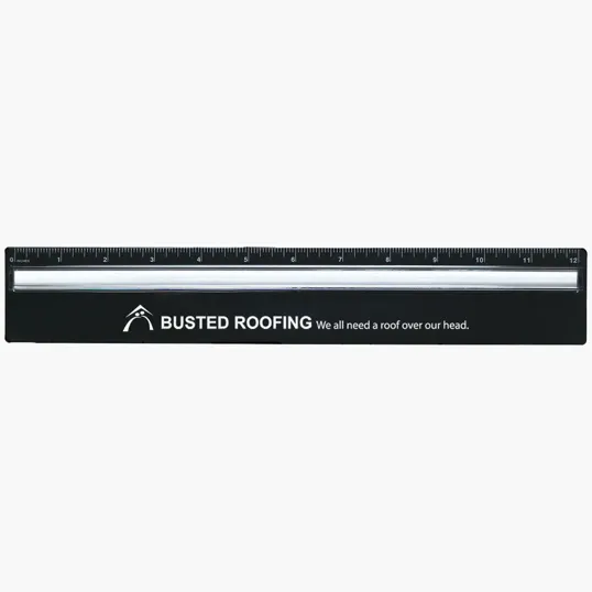 Plastic 12" Ruler with Magnifying Glass — view 2