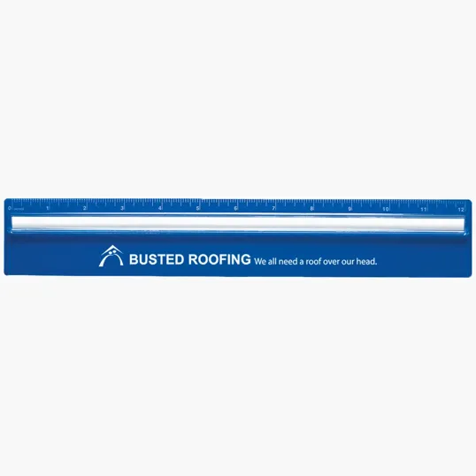 Plastic 12" Ruler with Magnifying Glass — view 3