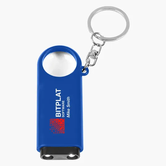Magnifier and LED Light Key Chain — view 3