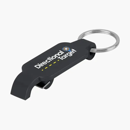 Slim Bottle Opener with Split Ring — view 5