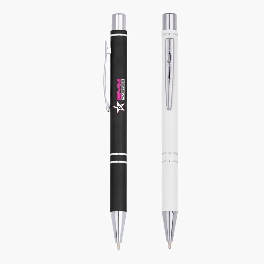 Pro-Writer Aluminum Plunger Action Pen — view 2