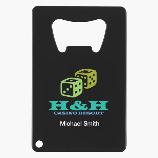 Credit Card Shaped Bottle Opener — view 2
