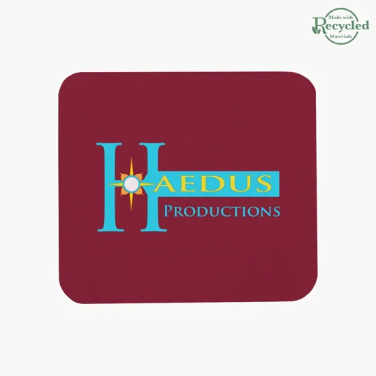 Polyester Computer Mouse Pad with Non-Slip Foam Rubber Base — view 4