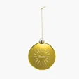 Chrome Round Disk Ornament — view 3