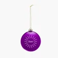 Chrome Round Disk Ornament — view 5