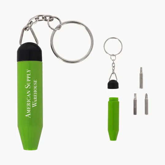Mini Tool Keychain Kit with Screwdrivers and Star Bit — view 4