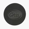 Bonded Leather Coaster, 3.5 Inch Round