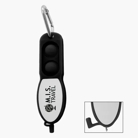 Push Pop Pen with Carabiner — view 2