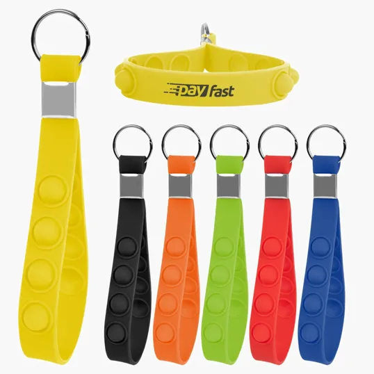 Push Pop Stress Reliever Keychain