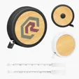Bamboo Tape Measure, 5-Foot Retractable — view 5