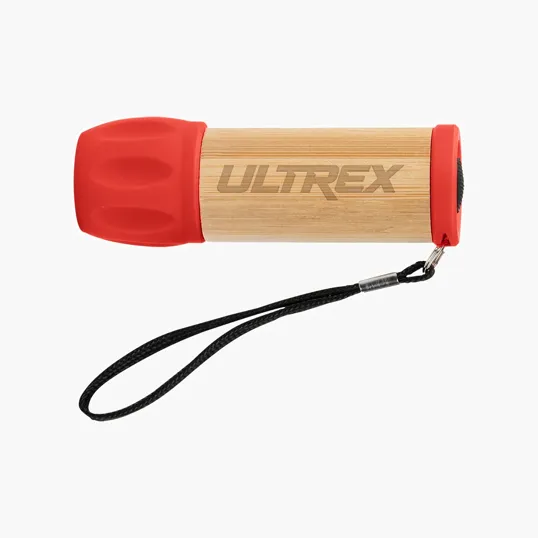 Bamboo Flashlight with 9 LED Lights