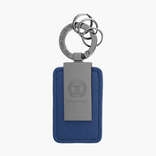 Leatherette Carabiner Clip Key Tag — view 4