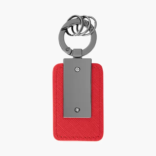 Leatherette Carabiner Clip Key Tag — view 8