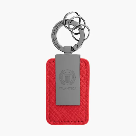Leatherette Carabiner Clip Key Tag — view 5