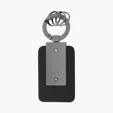 Leatherette Carabiner Clip Key Tag — view 6