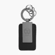 Leatherette Carabiner Clip Key Tag — view 2