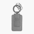 Leatherette Carabiner Clip Key Tag — view 3