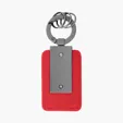 Leatherette Carabiner Clip Key Tag — view 8