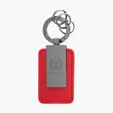 Leatherette Carabiner Clip Key Tag — view 5