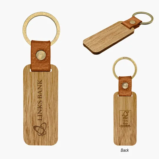 Jarvis Wood Key Ring with Split Ring Attachment