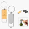Bristol Bamboo Key Tag with Bottle Opener