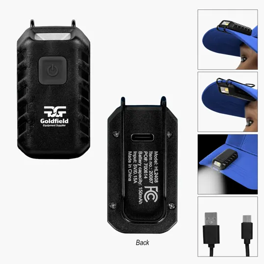 Rechargeable Cap Safety Light with White LED