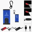 Slim Rechargeable COB Flashlight with Carabiner