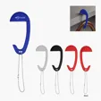 Tabletop Bag Hanger with Ball and Chain