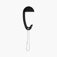 Tabletop Bag Hanger with Ball and Chain — view 6