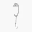 Tabletop Bag Hanger with Ball and Chain — view 3