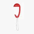 Tabletop Bag Hanger with Ball and Chain — view 4