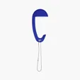 Tabletop Bag Hanger with Ball and Chain — view 8