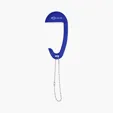 Tabletop Bag Hanger with Ball and Chain — view 5