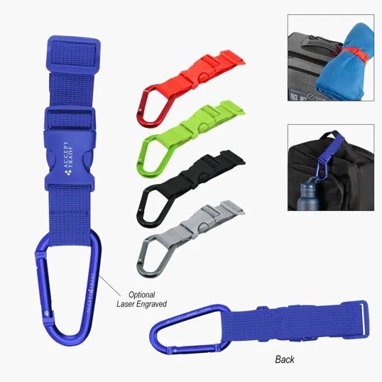 Adjustable Buckle Strap with Carabiner