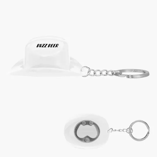 Cowboy Hat Bottle Opener Keychain — view 6