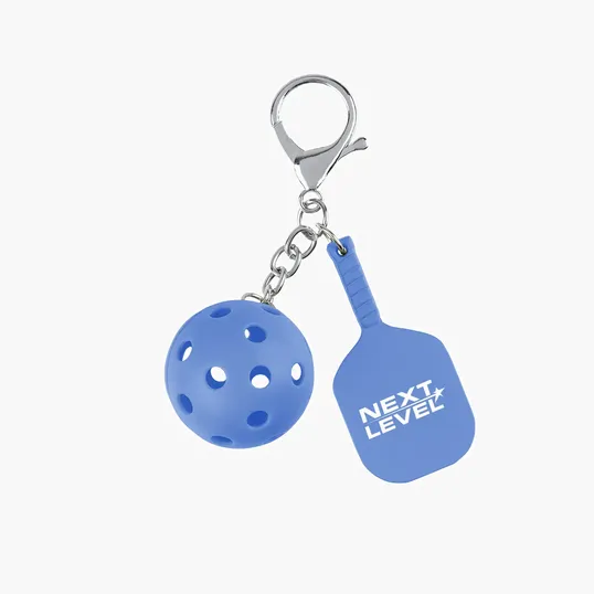 Pickleball Keychain with Lobster Claw Attachment — view 4