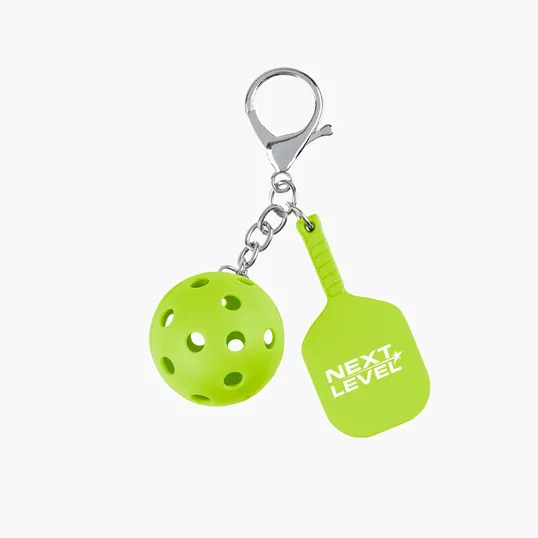 Pickleball Keychain with Lobster Claw Attachment — view 2