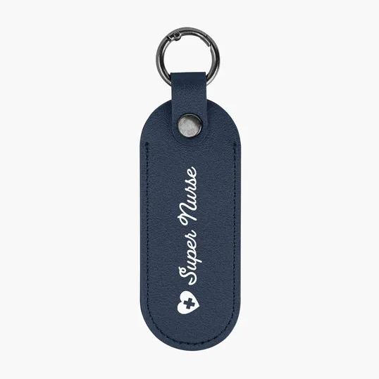 Bates Leatherette Key Tag with Carabiner — view 9