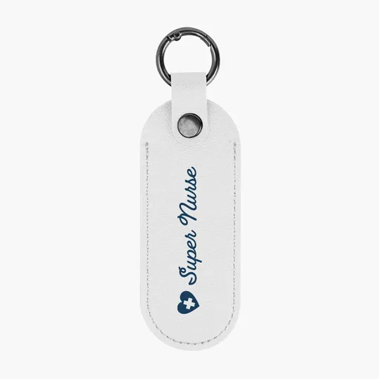 Bates Leatherette Key Tag with Carabiner — view 10