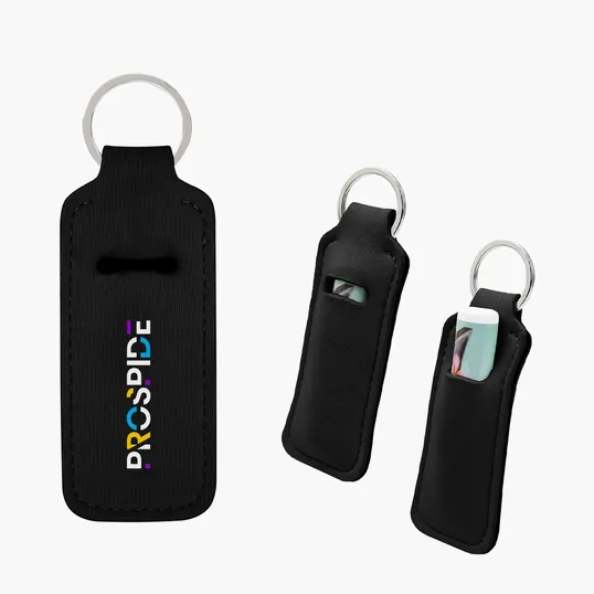 Neoprene Lip Balm Holder Key Chain — view 2