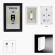 Rechargeable COB Flip Switch Night Light