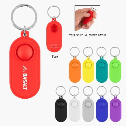 Push Pop Stress Reliever Key Tag