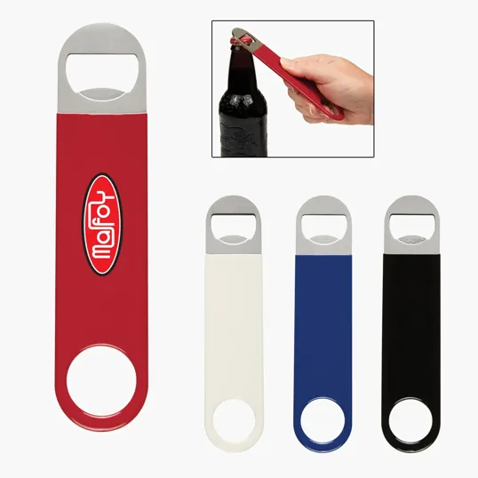 Large Vinyl Coated Stainless Steel Bottle Opener — view 9