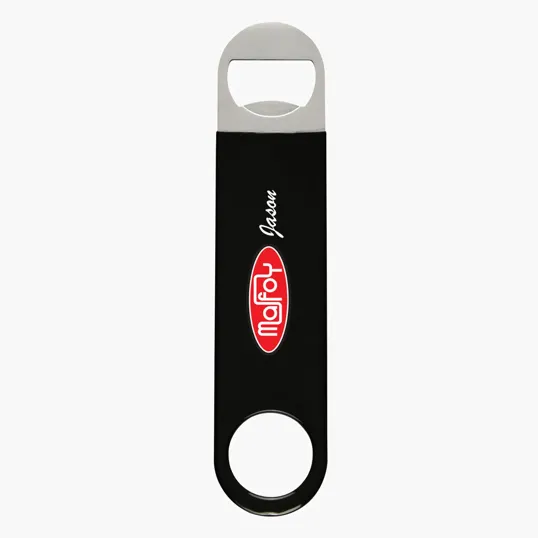 Large Vinyl Coated Stainless Steel Bottle Opener — view 2