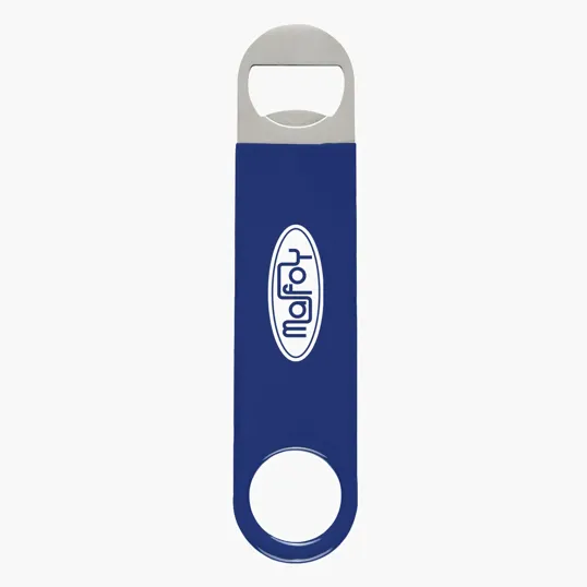 Large Vinyl Coated Stainless Steel Bottle Opener — view 3